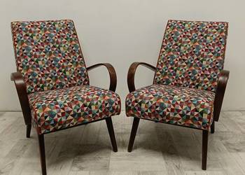 fotele PRL  design lata 70-te vintage Chierowski Lis Var