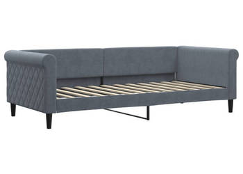 Sofa z funkcją spania ciemnoszara aksamit 90x200 cm WM-354245