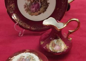 PORCELAINE DE LIMOGES FRANCE.  Romantyczne  scenki, charakte