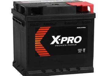 Akumulator X-PRO 43Ah 450A EN niski Prawy Plus