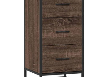 Szafka brązowy dąb 355x35x76 cm materiał drewnopochodny WM-848948
