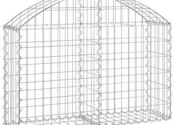 Łukowaty kosz gabionowy 100x30x60/80 cm galwanizowane żelazo WM-153423