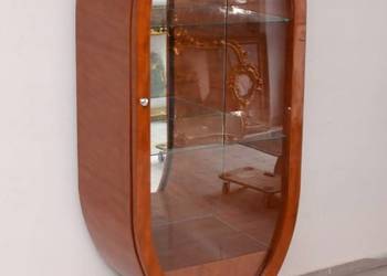 Owalna Witryna Styl Art Deco - Gablotka Serwantka - Salon Gabinet