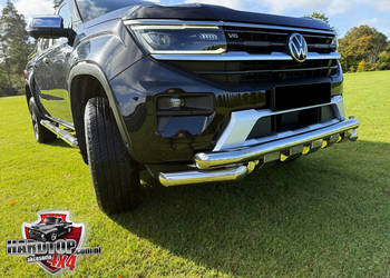 Orurowanie Amarok rury przednie Volkswagen Amarok 2023+ Bull bar Chrom