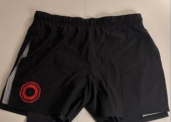 Sportowe spodenki męskie 2w1 Underdogs czarne rozmiar L nowe