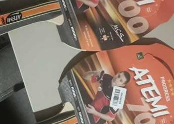 Rakietki do tenisa stołowego, używane raz, 2 sztuki Rakietki do tenisa stołowego, używane raz, 2 sztuki