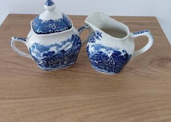Cukierniczka i mlecznik porcelanowy Cukierniczka i mlecznik porcelanowy
