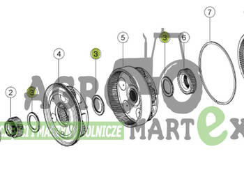 0005016720, 5016720 OSIOWE ŁOŻYSKO IGIEŁKOWE CLAAS