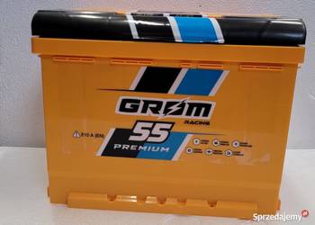 Akumulator 55Ah 510A EN Grom Racing  PRAWY PLUS
