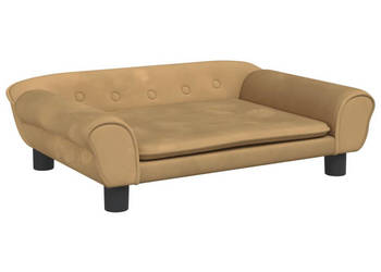 Sofa dla dzieci brązowa 70x45x26 cm aksamit WM-3196405