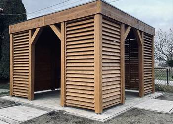 Solidna Altana Altanka z Żaluzjami 400x400 MD DREWUTNIA Pracownia Stolarska