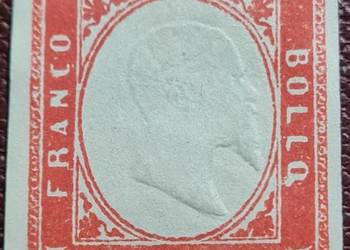 Znaczek 1850 Sardinia  Franco Bollo 40c Emanuel II