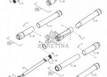 New Holland T6090 T6070 Wałek napędowy 84579018
