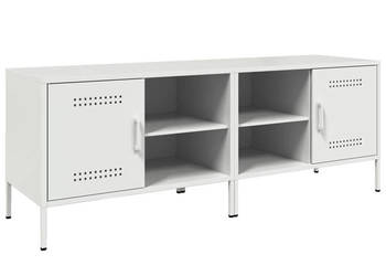 Szafki pod telewizor 2 szt. białe 68x39x505 cm stalowe WM-843005