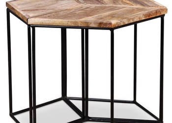 Stolik kawowy lite drewno mango 56 x 48 x 40 cm WM-243976