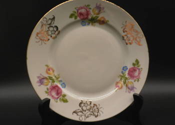 Talerz deserowy z kwiatowym wzorem