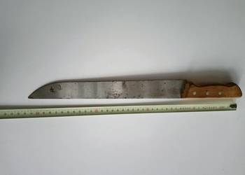 Nóż PRL stal węglowa brudna 42 cm
