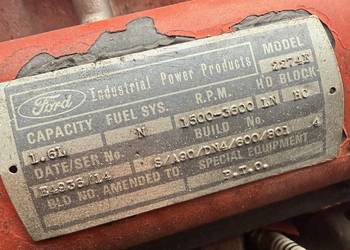 silnik 4-cylindrowy Ford 2274E 1.6l benzyna wózek widłowy Manitou