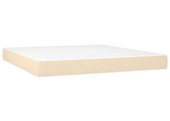vidaXL Materac kieszeniowy, średnia twardość, kremowy, (SKU:347819)