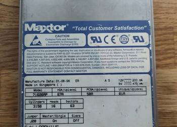 Dysk 3,5 cala Maxtor ATA 1,57 GB USZKODZONY