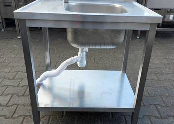 Zlew / Basen 1 Komorowy z Półką - 80/60/85 cm - M.1374 N