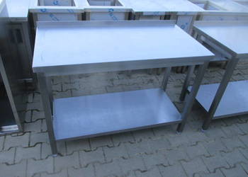 STÓŁ GASTRONOMICZNY Z PÓŁKĄ PRZYŚCIENNY 120/60/85