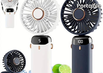 Ręczny mini wentylator Składany przenośny do zawieszenia na szyj