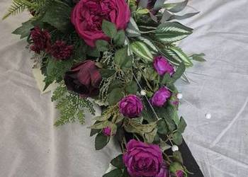 Stroik  dekoracja na cmentarz  z lampionem