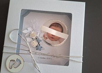 Kartka w pudełku z okazji chrztu