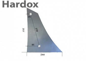 Pierś odkładnicy HARDOX 303540/P części do pługa AKPIL