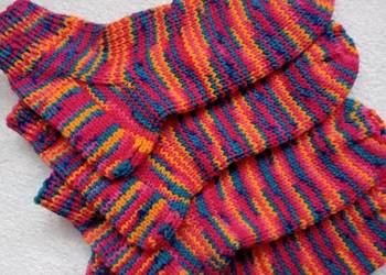 2 pary skarpet z włóczki 39-41