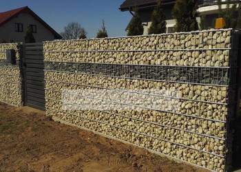 Mur gabionowy 1 mb – gabiony ocynkowane, komplet do montażu, 5 lat gwarancj