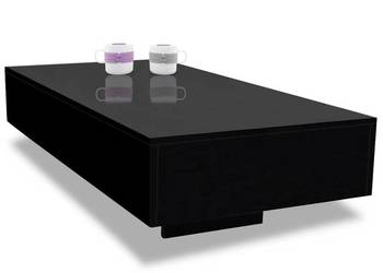 vidaXL Stolik do salonu, czarny, wysoki połysk(SKU:244023)