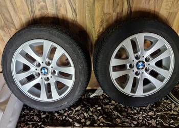 Komplet ładnych kół zimowych na alufelgach BMW E 91  590 zł