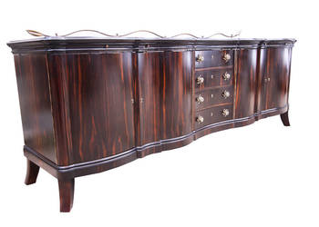 Eskluzywny bufet heban makassar ART DECO z 1930 roku
