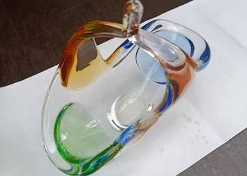 Koszyk szkło artystyczne.Proj.Rozinek