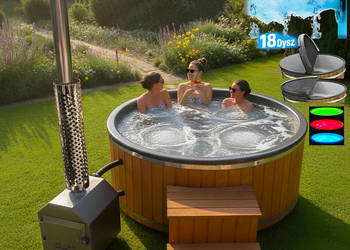 BALIA Ogrodowa Jacuzzi PIEC ZEWNĘTRZNY Hydromasaż