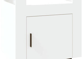 Szafka pod biurko biała 60x45x60 cm materiał drewnopochodny WM-816608