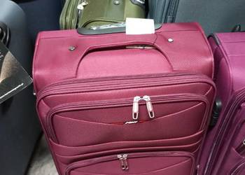 Walizka duża xxl z grubej codury na 4 kołach z abs podróżna