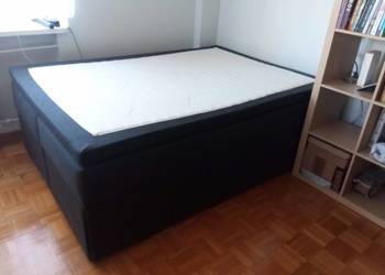 PILNE! Łóżko kontynentalne - JYSK + topmaterac 8cm. 140x200x63cm