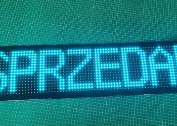 LED taśma napisy ,oczy kolorowe