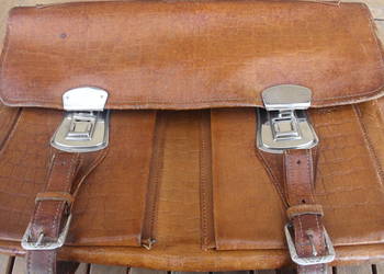 teczka skórzana z prl