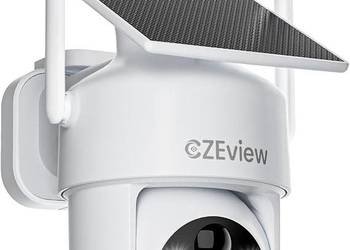 Kamera monitoringowa 2K HD na zewnątrz, akumulator solarny