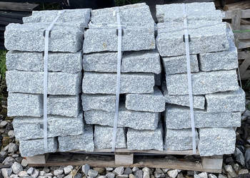 Szary Opornik Granitowy 40/20/10 cm - I GAT - Obrzeże Krawężnik Palisada