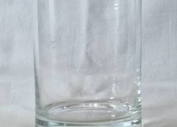 Wazon niski cylinder/tuba – szklany – grube dno
