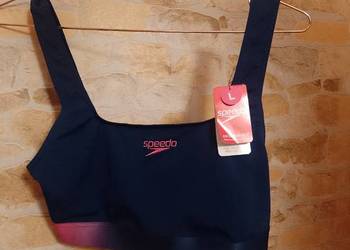 (40/42) (L/XL) Speedo/ Granatowy top fitness, bokserka sportowa, NOWY