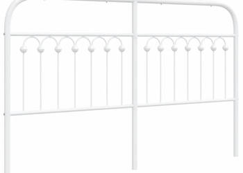 Metalowe wezgłowie białe 150 cm WM-376683