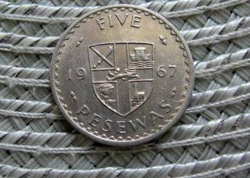 Ghana 5 Pesewas 1967r
