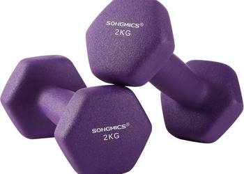 Hantle 2x 2kg ,kolor bakłażan