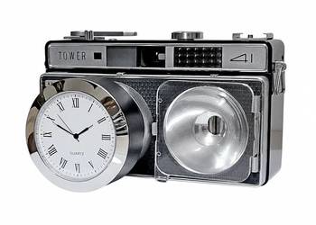 Zegar z aparatu fotograficznego vintage retro loft Tower 41